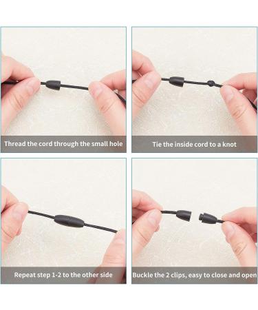 PandaHall 30 Set Black Breakaway Clasp for Lanyard with Nylon String Cords - DIY Craft Making Supplies - Buy Online on GoSupps.com