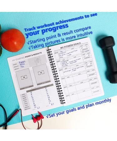 Fitness Journal Workout Log Book - Gym Tracker & Planner for Women & Men - Weight Exercise Training Notebook (Pink) - Buy Online on GoSupps.com