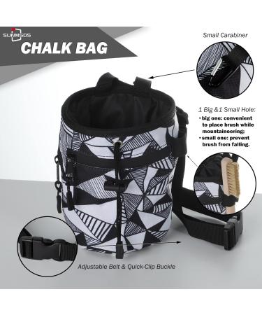 Rock Climbing & Weightlifting Chalk Bag Set - 4 Pack with Refillable Chalk Ball and Liquid Chalk - Gym Equipment Accessories - Buy Online on GoSupps.com