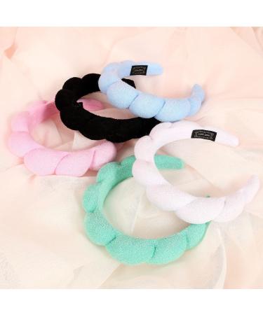 Shoprox Spa Headband | Women's Sponge & Terry Cloth Hair Headband | Face Washing & Skincare Headband | Blue - Buy Online on GoSupps.com
