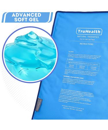 Truhealth Extra Large Hot & Cold Gel Ice Pack - Reusable Therapy Compress - Blue (1 Count) - Buy Online on GoSupps.com