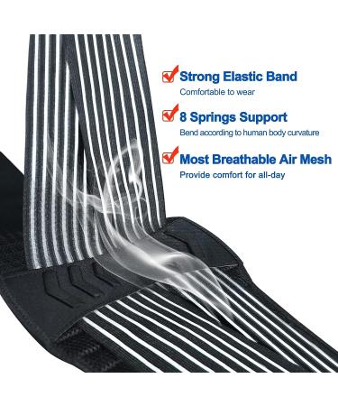Back Brace for Women & Men - Immediate Pain Relief, Breathable Lumbar Support Belt - Adjustable Waist Trimmer for Heavy Lifting, Sciatica, Herniated Disc - Size M - Buy Online on GoSupps.com