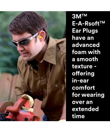 3M Ear Plugs  200 Pairs/Box  E-A-Rsoft Yellow Neons 312-1251  Uncorded  Disposable  Foam  NRR 33  Drilling  Grinding  Machining  Sawing  Sanding  Welding  Slightly Longer Ear Plug  1 Pair/Poly Bag - Buy Online on GoSupps.com