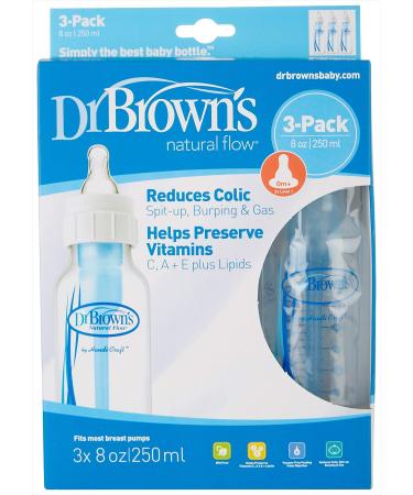 Natural Flow Polypropylene Bottle 3 Pack Size: 8 Oz