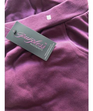 Purpless Maternity Over Bump Support Joggers - Comfortable Pregnancy Trousers (Plum) - Buy Online on GoSupps.com