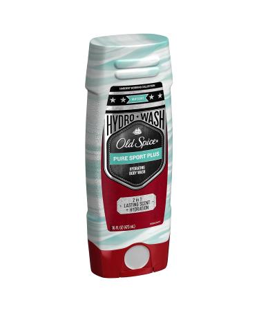 Old Spice Hardest Working Collection Hydro Body Wash Pure Sport Plus 16 Fluid Ounce 16 Fl Oz (Pack of 1) - Buy Online on GoSupps.com