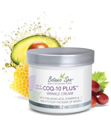 CoQ-10 Plus Wrinkle Cream | Hyaluronic Acid & Vitamins A C E | Reduce Lines & Wrinkles | 2 oz - Shop Internationally - Buy Online on GoSupps.com