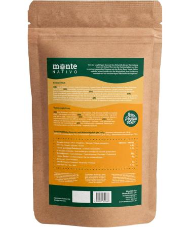 Golden Milk Powder (300g) - Monte Nativo | Turmeric Latte & Ayurvedic Spice | Vegan Superfood for Cooking & Baking | Gluten-Free - Buy Online on GoSupps.com