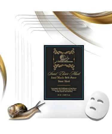 Snail Mucin Sheet Mask | 96% Snail Essence Serum for Skin Repair & Hydration | Korean Skincare | Cruelty-Free Renewal Elixir Face Masks - Buy Online on GoSupps.com