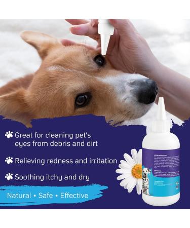 Veksun Eye Wash for Dogs and Cats - Gentle Formula Remove Dirt Debris and Tear Stains - Natural 200 ML - Buy Online on GoSupps.com