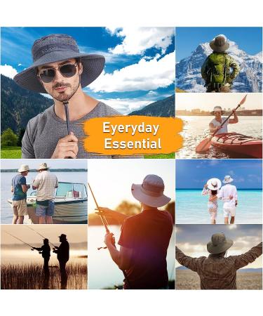 Plarmod Sun Fishing Hat for Men - 3.5 Wide Brim for Fishing and Hiking - Beige - Buy Online on GoSupps.com