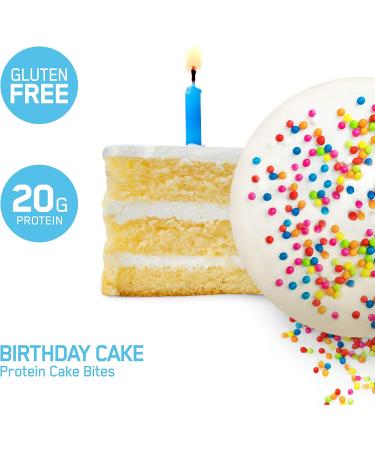 Optimum Nutrition Birthday Cake Protein Cake Bites - 9 Bars (2.22 oz Each) - Buy Online on GoSupps.com