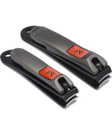 KLIPP Nail Clippers Set for Men and Women - Zinc Alloy Trimmers with Built-in Files for Fingernail Care - Non-Slip Levers for Precision - Travel Nail Care Kit - Buy Online on GoSupps.com