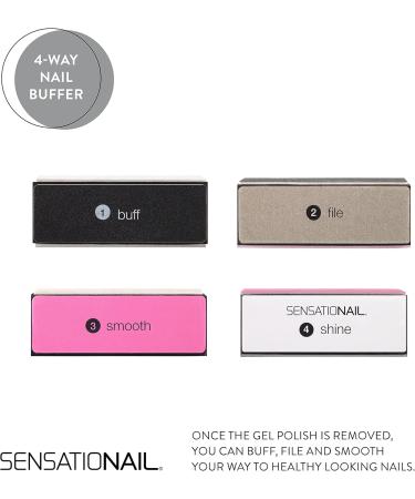 SENSATIONAIL Gel Polish Removal Kit (includes Foil Sachets Acetone Dropper Buffer and Manicure Stick Acetone Remover NOT included) - Buy Online on GoSupps.com