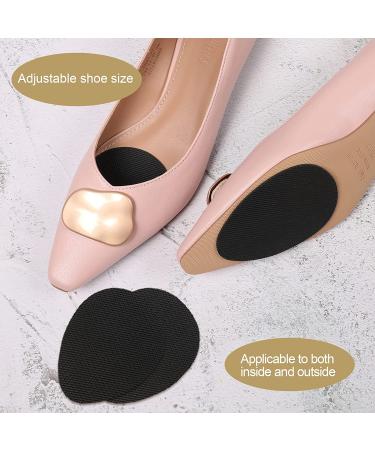 Non Slip Shoe Pads - Anti-Slip Grips for Women's Shoes (8 Pieces, Black) - Buy Online on GoSupps.com