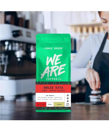Coffee Beans 1kg Bag Whole Bean Coffee Dolce Vita Blend Coffee Beans Chocolate Nuts & Fruits Notes 100% Arabica & Robusta Dark Roast Fresh Coffee Single Origin (We Are Coffee Co) Whole Bean 1 kg (Pack of 1) - Buy Online on GoSupps.com