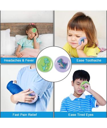 Animal Pattern Reusable Ice Pack 7.5 x 4.8 Inch - Hot/Cold Gel Bead Pack for Injuries - Knee & Back Pain Relief - Purple (2 Pack) - Buy Online on GoSupps.com