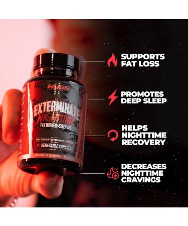 Exterminate Stimulant Free Fat Burner - 90 Capsules for Improved Body Composition & Metabolism - Buy Online on GoSupps.com