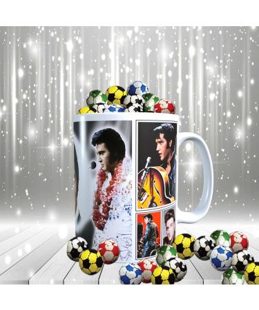 Presley King of Rock n Roll Celebrity Music Icon Mug with Choice of Sweets Gift - Buy Online on GoSupps.com