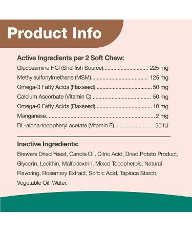 NaturVet Hemp Joint Health for Cats | 60 Soft Chews | Glucosamine & MSM | Omega-3 Support | Healthy Hips & Joints | 30 Day Supply - Buy Online on GoSupps.com