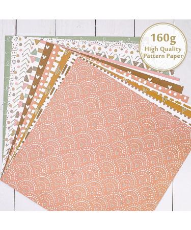 Whaline 24 Pack Boho Pattern Scrapbook Paper - Double-Sided 30x30cm Decorative Craft Paper for DIY Card Making and Scrapbooking - Valentine's Day Collection - Buy Online on GoSupps.com