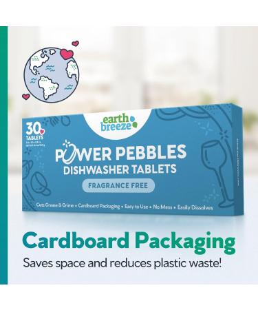 Earth Breeze Power Pebbles Dishwasher Tablets - 90 Loads Grease Cutting Fragrance Free | Eco-Friendly Clean - International Shipping - Buy Online on GoSupps.com