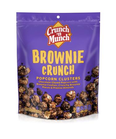 CRUNCH 'N MUNCH Brownie Crunch Flavored Popcorn 5.5 oz. Brownie Brittle Crunch 5.5 Ounce (Pack of 1)