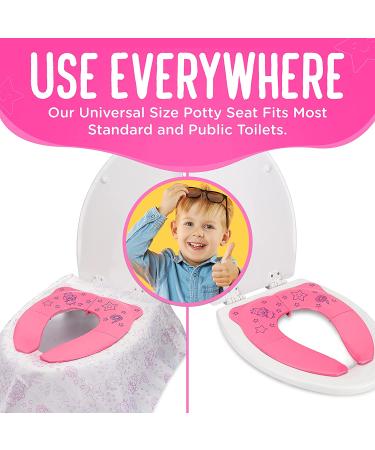 Cadily Princess Foldable Potty Training Seat for Toddlers - Portable Travel Potty Seat - Buy Online on GoSupps.com