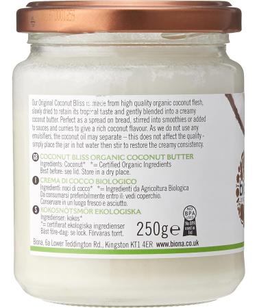 Biona Coconut Bliss Organic 250g - Buy Online on GoSupps.com