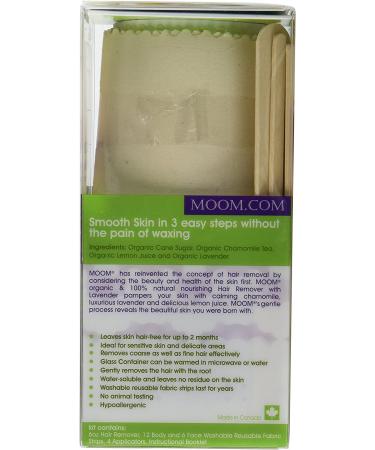 Moom Organic Hair Removal Kit with Lavender - Natural Hair Removal Solution - Buy Online on GoSupps.com