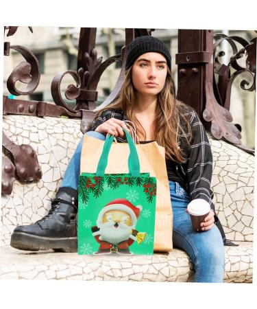 LALAFINA 12pcs Christmas Non-woven Candy Wrapping Bag Christmas Bags Candy Pouch Lamination Storage Bag - Buy Online on GoSupps.com