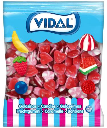 VIDAL JELLY TWIST HEARTS GUMMY GLUTEN FREE 1KG
