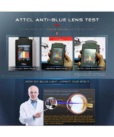ATTCL Blue Light Blocking Glasses for Women - Non-Prescription Eyeglasses Reduce Headache Unisex Leopard Design - Buy Online on GoSupps.com