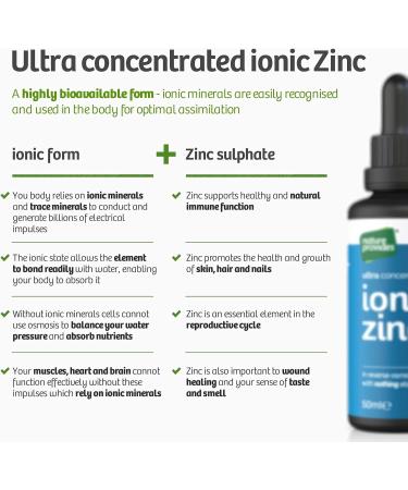 Ionic Zinc Sulphate Liquid 50ml - Immune & Fertility Support | Vegan Raw Zinc | Made in UK - Buy Online on GoSupps.com