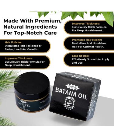Dr. Sebi Batana Oil for Hair Growth (4oz) - Organic & Unrefined Hair Growth Oil from Honduras for Men & Women Promotes Thickness Prevents Hair Loss Conditions Naturally - Buy Online on GoSupps.com