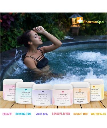PharmaSpa Nature 385g/13oz Epsom Bath Salt with All-Natural Extracts | Aromatherapy for Hot Tubs | Gluten, Parabens, and Cruelty Free | Waterfalls Scent - Buy Online on GoSupps.com