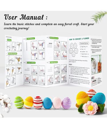 113 Piece Crochet Kit | 1600 Yards Assorted Yarn Set | 73PCS Crochet Accessories | Ideal Beginner Kit - Buy Online on GoSupps.com