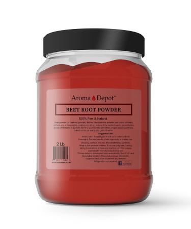 Beet Root Powder 2 lb. by Aroma Depot Raw & Non-GMO I Vegan & Gluten Free I Nitric Oxide Booster I Boost Stamina and Increases Energy I Immune System Booster I 100% Natural