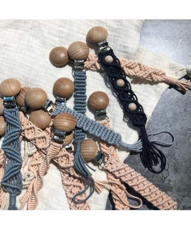 WT-DDJJK Pacifier Chain | Crochet Pacifier Clip | BPA-Free DIY Nipple Holder | Woven Cotton Rope | Safe & Stylish Baby Accessory - Buy Online on GoSupps.com
