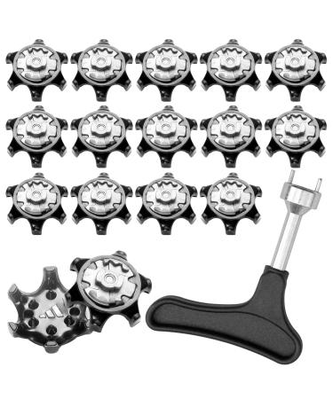 Bootoow Golf Shoe Spikes 16 Golf Spikes Cleats with 1 Handheld Golf Shoe Spike Wrench Replacement for Golf Shoe Spikes - Buy Online on GoSupps.com