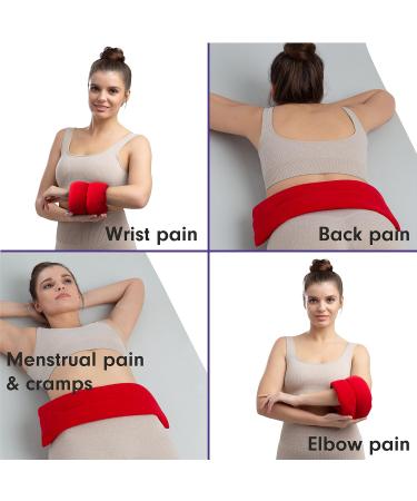 Zhu-Zhu Lavender Body Wrap - Microwavable Wheat Bag - Microwave Heat Pad Soothing Hot Pack - Red Fleece - Buy Online on GoSupps.com
