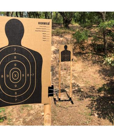 Highwild Paper Shooting Targets - 50 Pack - Silhouette Cardboard Targets for ISPC/USPSA/IDPA Shooting - 13 x 16 - Buy Online on GoSupps.com