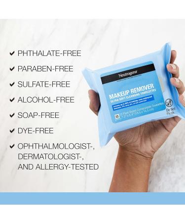 Neutrogena Makeup Remover Wipes - 50 ct, Alcohol-Free Cleansing Towelettes - Buy Online on GoSupps.com