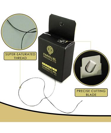 Premium Eyebrow Mapping String for Microblading - Pre-Inked Bamboo Charcoal Thread - Hypoallergenic - 1 Count - Buy Online on GoSupps.com