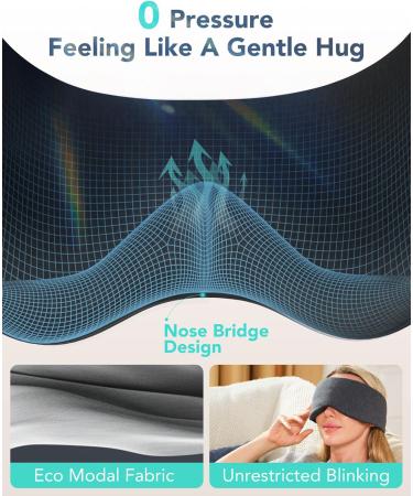 SKG Restore Sleep Mask - 100% Blackout Eye Cover for Men & Women | Essential Travel Accessory | Large Size for Optimal Comfort | Ideal for Sleep Travel Work Shifts & Gifts - Buy Online on GoSupps.com
