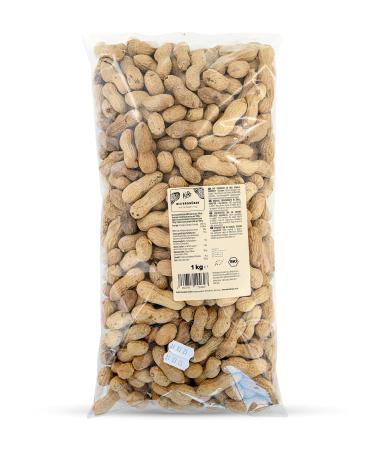 KoRo - Organic unshelled peanuts 1 kg - Roasted - Pure taste - Organic quality
