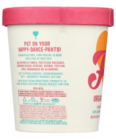 Flo Regular & Super Cotton Tampons 14 CT - Organic and Comfortable - Buy Online on GoSupps.com