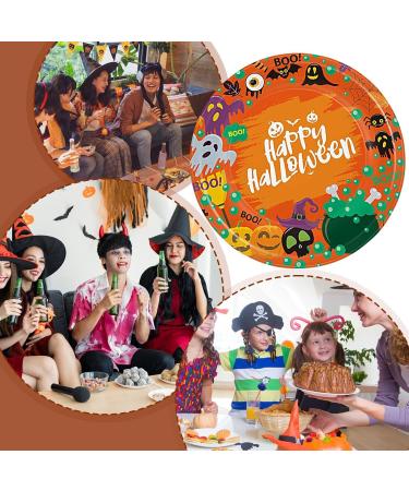 Fall Paper Plates - Dinner Plates Safe Dining Pumpkin Plates Parties Plates for Autumn Celebrations Wedding Decorations 9 Inches - Buy Online on GoSupps.com