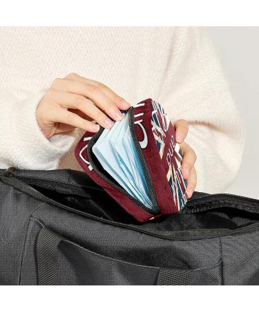 Anna Cowper England Flag Sanitary Napkin Storage Bag - Keep Calm and Love, Menstrual Cup & Tampon Pouch for Women, Teen Girls - Multi-colored - Buy Online on GoSupps.com