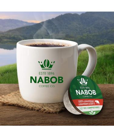 Nabob 100% Colombian Coffee 100% Compostable Pods 117g (6 Boxes of 12 Pods) 100 % Colombian 12 count (Pack of 6) - Buy Online on GoSupps.com